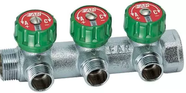 Коллектор регулирующий FAR Multifar 1 на 3 выхода М24*19