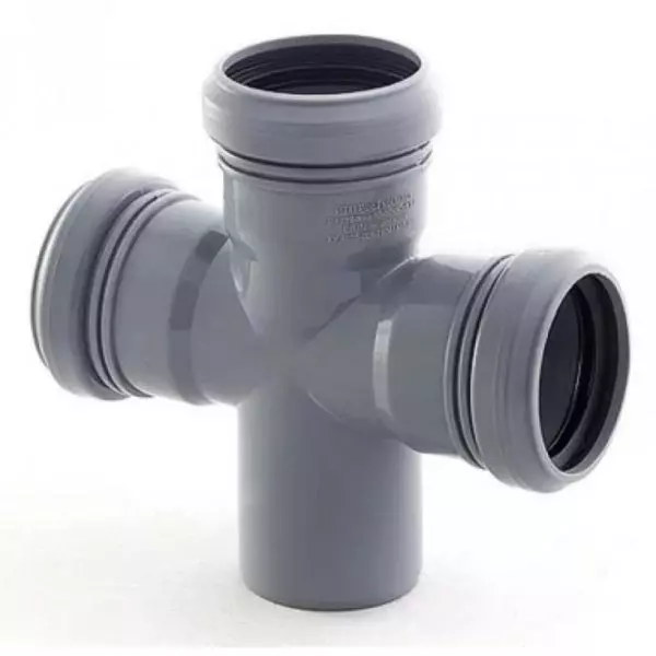 Крестовина ПВХ d50/50/90° / ЭКОНОМ
