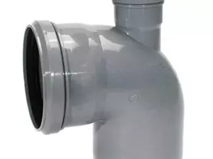 Отвод ПВХ d100*50/90° назад