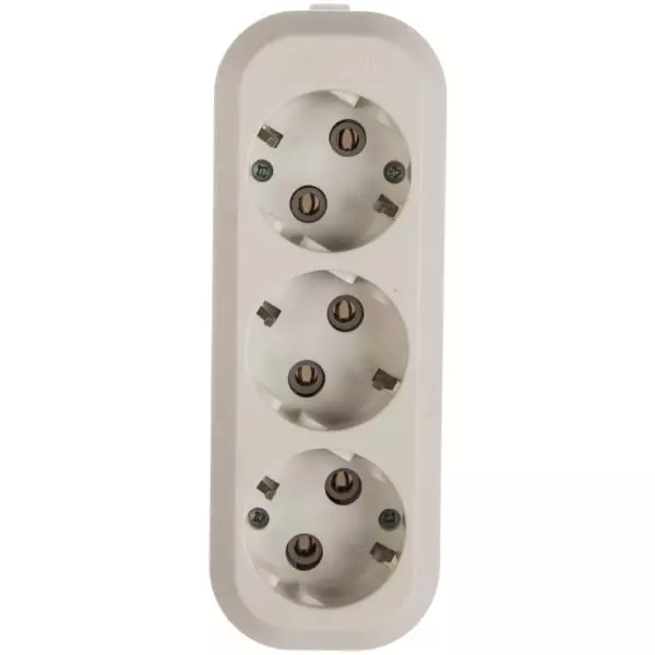 Колодка 3 гнезда с/з «SMARTBUY» SBE-16-3-00-Z