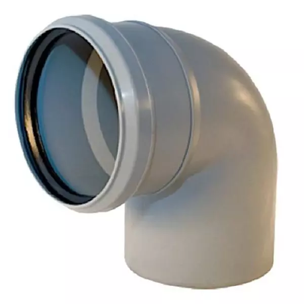 Отвод ПВХ d100/87° / ЭКОНОМ