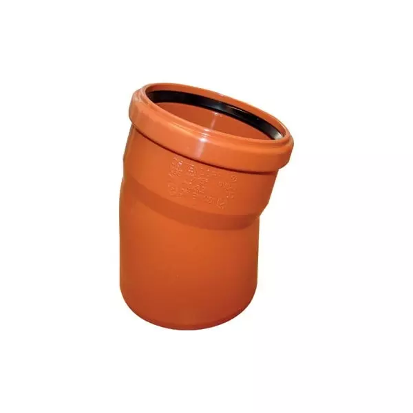 Отвод ПВХ d100/15° / АГРИГАЗПОЛИМЕР