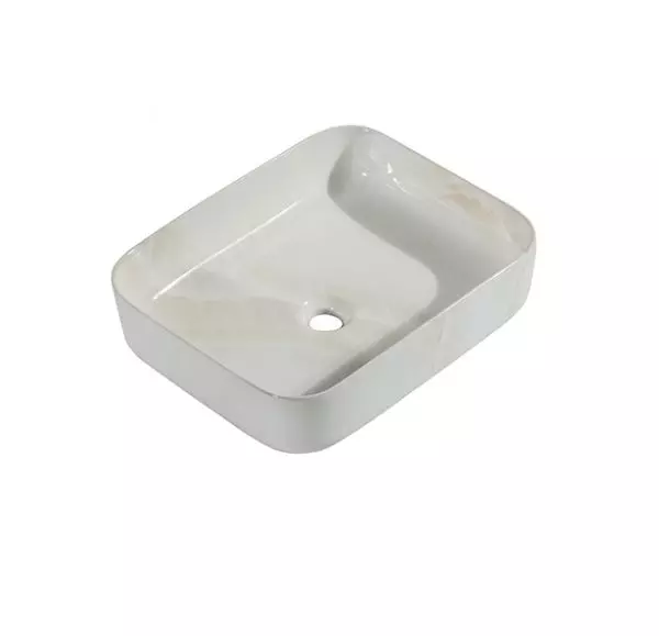 Раковина накладная SHELL-0619 «ONYX» 515*400*130