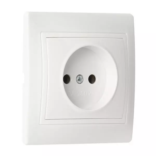 Розетка 1 гнездо с/з ВЕНЕРА «SMARTBUY» SBE-01w-16-S1-Z-c