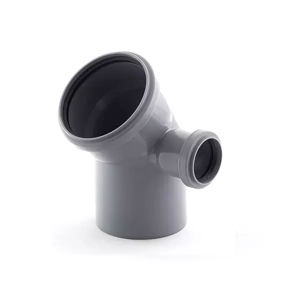 Отвод ПВХ d100*50/45° правый