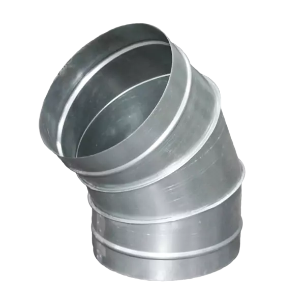 Отвод оцинкованный 45° d150