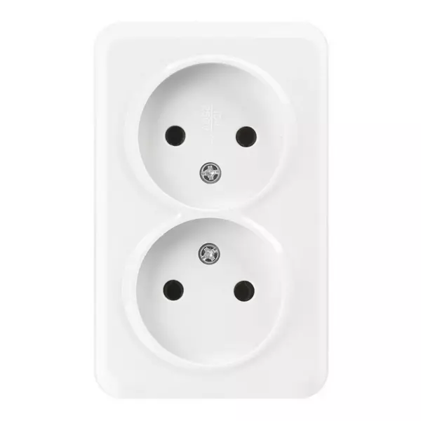 Розетка 2-местная б/з ЮПИТЕР «SMARTBUY» SBE-03w-10-S2-N-c