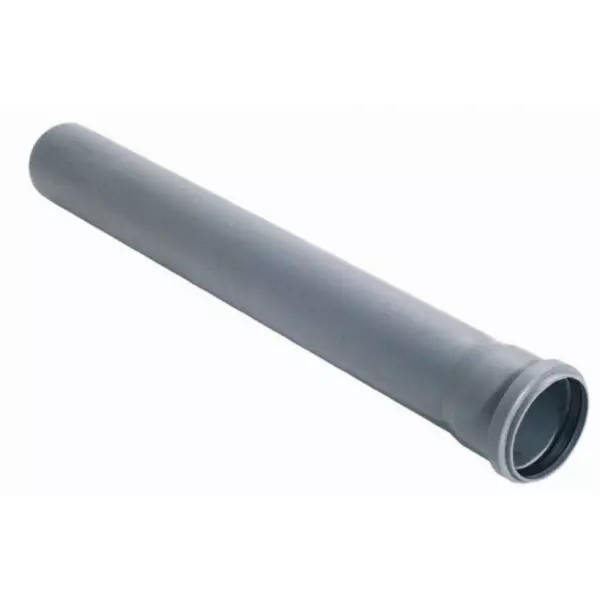 Труба ПВХ с раструбом d50, L-0,50 м / ЭКОНОМ