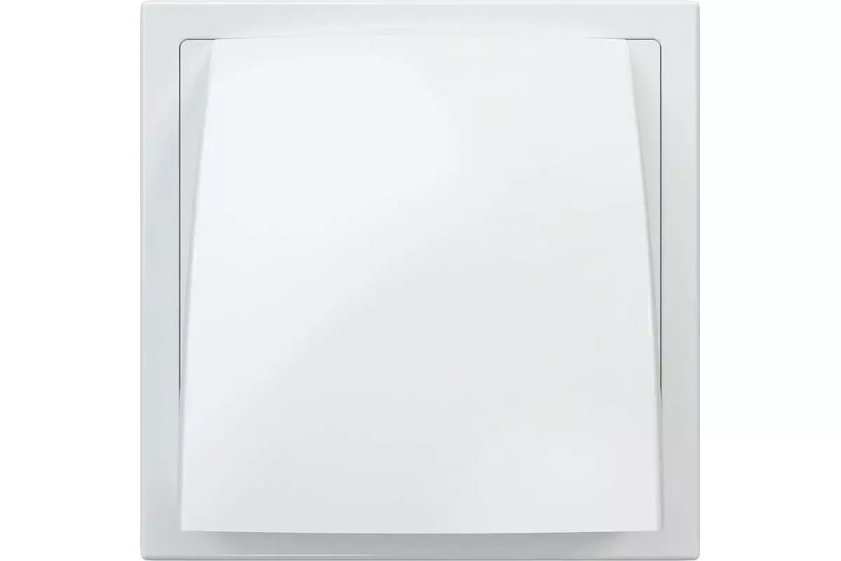 Выход стенной вытяжной с обратным клапаном с фланцем АБС 190*190 D150/160 бел / 1919К15.16ФВ фото 3