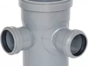 Крестовина ПВХ 110/50/50/90° 2-х плоск. / ЭКОНОМ