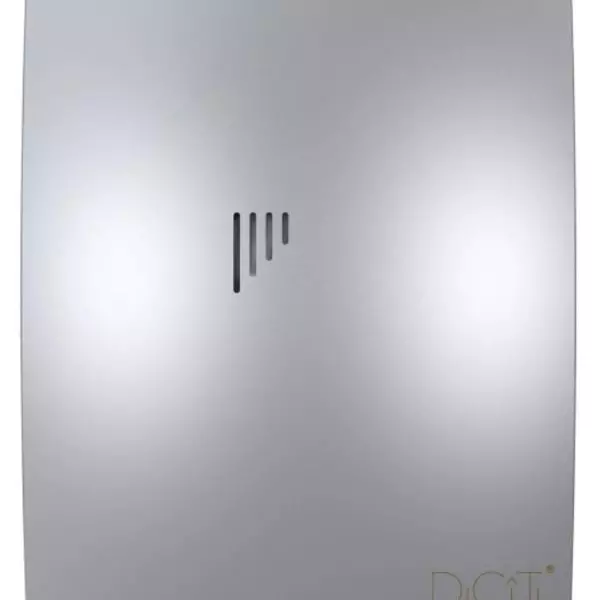 Вентилятор осевой вытяжной с обратным клапаном D100 BREEZE 4C Grey metal