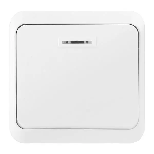 Выключатель 1-клавишный с индикатором 10А ЮПИТЕР «SMARTBUY» SBE-03w-10-SW1-1