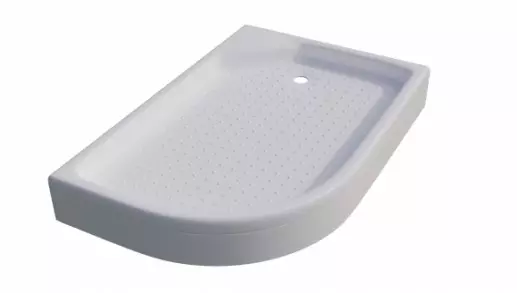 Поддон душевой ПД17 1/4 круга с сид. правый 120*80 в компл. с сифоном Е410CL «TRITON»