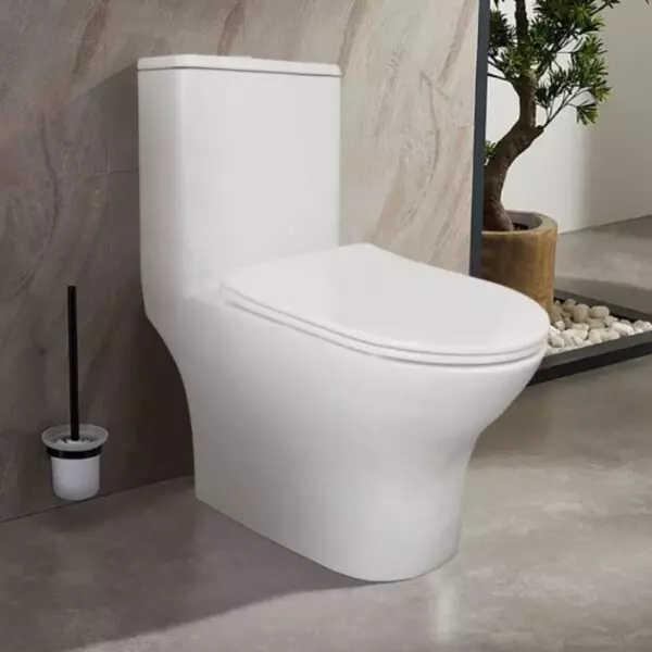 Унитаз моноблок «AZARIO» Terni безобод.гор.сл. DUROPL, м/л 670*350*760