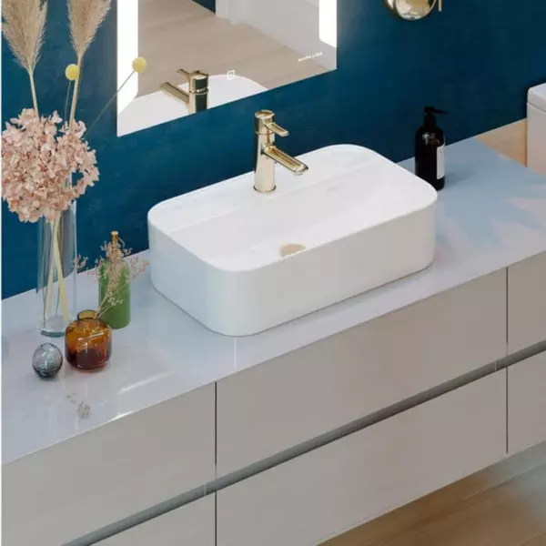 Умывальник «INFINITY SHELF» накладной 610*360*140 «SANITA LUXE»