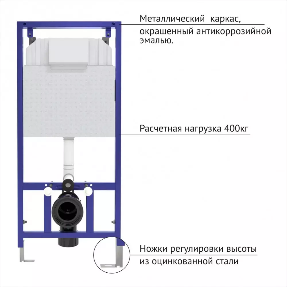 Монтажная система «BERGES» NOVUM с кнопкой F3 хром глянец / 040253 — изображение 6