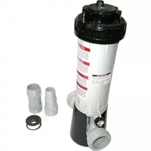 Дозатор хлора полуавтоматический загрузка 1,9кг inline 1 1/2" PCF01