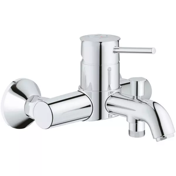 Смеситель д/в «GROHE» 32865000 моно изогнутый б/АКС BAULCLASSIC