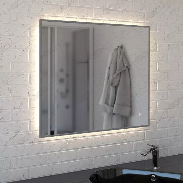 Зеркало с LED подсветкой 70*80 9,6 Вт/м / 436ску