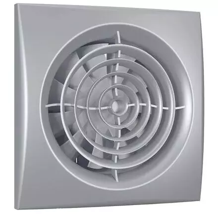 Вентилятор осевой вытяжной с обратным клапаном D125 «AURA 5С» Grey metal