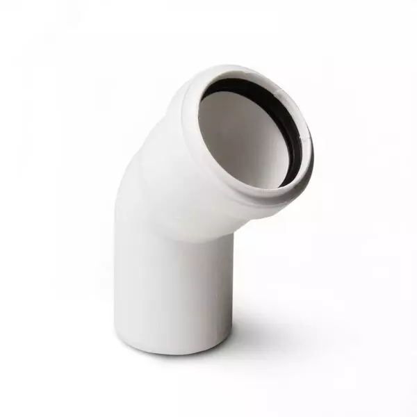Отвод ПВХ d50/45* (SKEA) БЕСШУМНАЯ