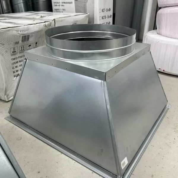 Зонт оцинкованный вытяжной 700*620/400