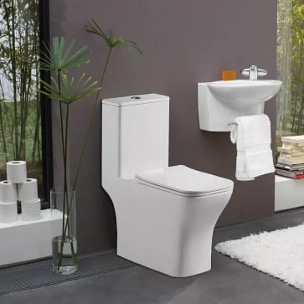 Унитаз в комп. «AZARIO» Quadro Торнадо безобод.гор.сл. м/л 605*380*845