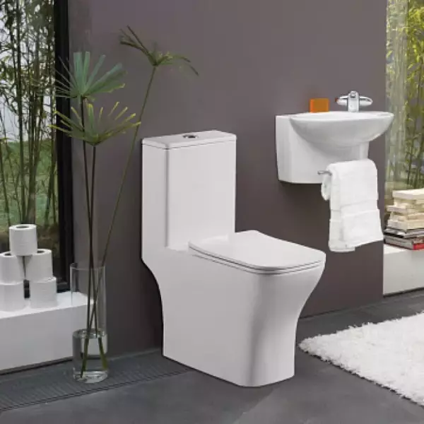 Унитаз в комп. «AZARIO» Quadro Торнадо безобод.гор.сл. м/л 605*380*845