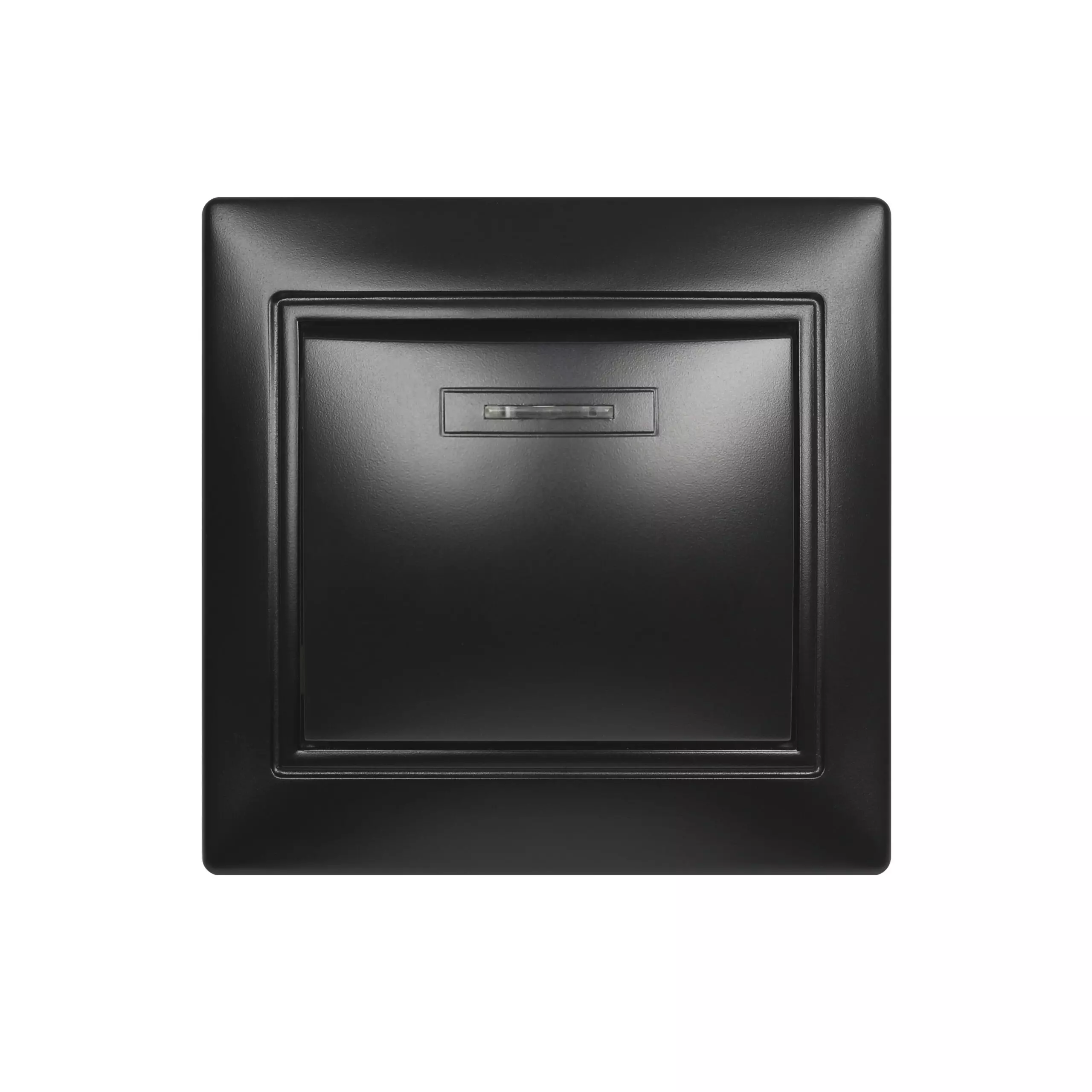 Выключатель 1 клавишный «Smartbuy» черный /SBE-01b-10-SW1-1-c с индикатором