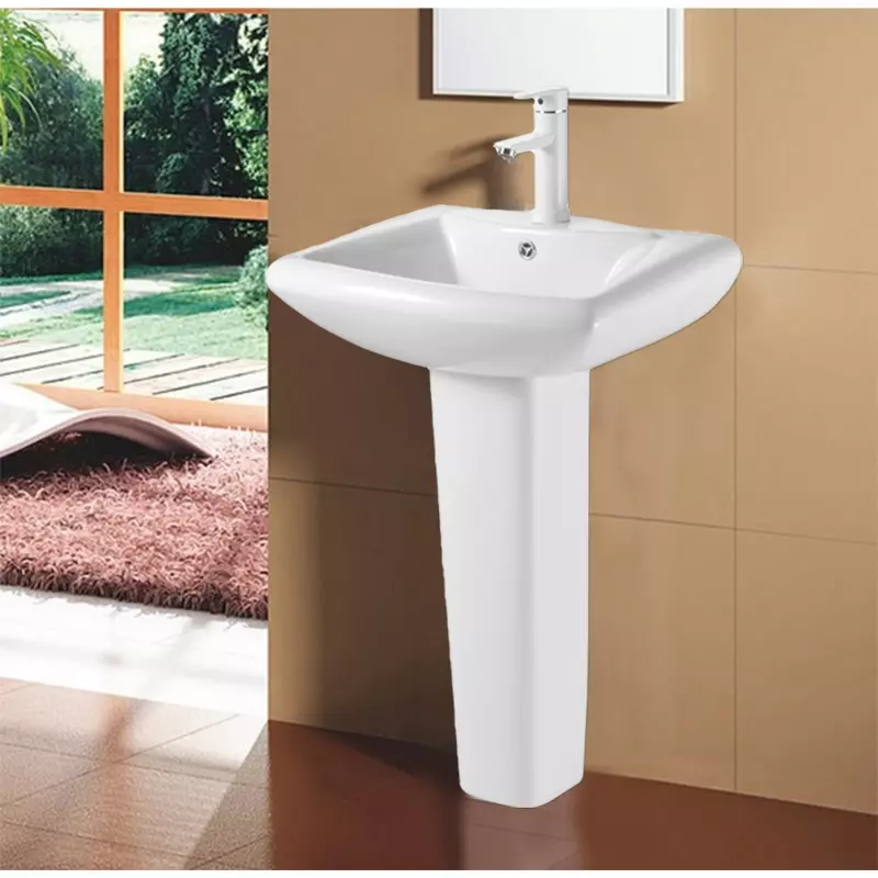 Раковина с пьедесталом AZARIO ELANA 560х440х835 (AZ-334P) — изображение 5