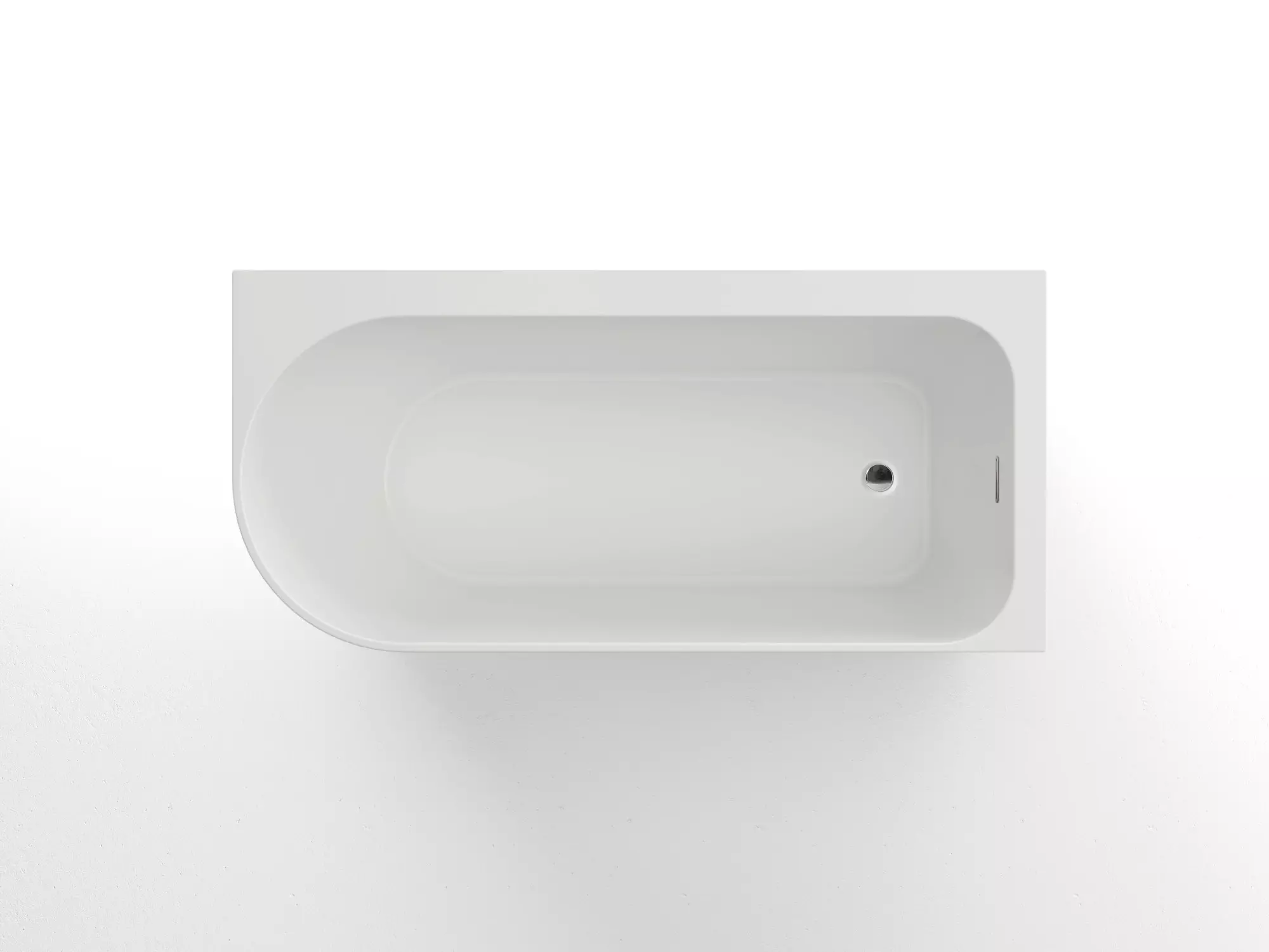 Ванна акриловая Azario LUTON 1700x800x580, пристенная, в комплекте с сифоном и металлической рамой, правая, белая (LUT17080 R)