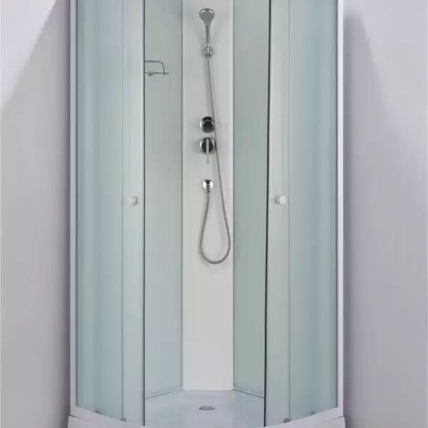 Душевая кабина Loranto 880х880х2150 поддон 14 см, матовое стекло 4 мм (CS-881ED13TM/W-90)