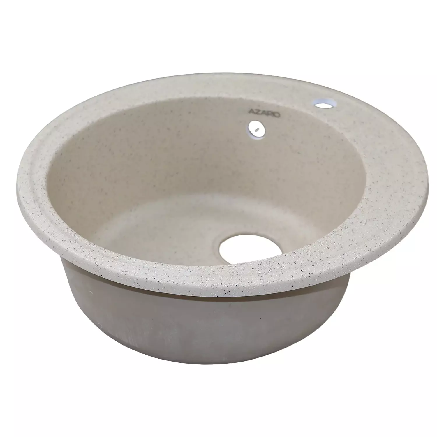 Кухонная мойка AZARIO Solo 505x505x190 искусственный мрамор, сифон в комплекте, цвет песочный (CS00105235)
