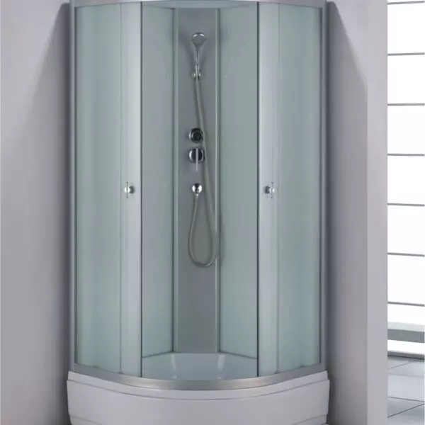 Душевая кабина Loranto 880х880х2150 поддон 26 см, матовое стекло 4 мм (CS-985TM/W-90)