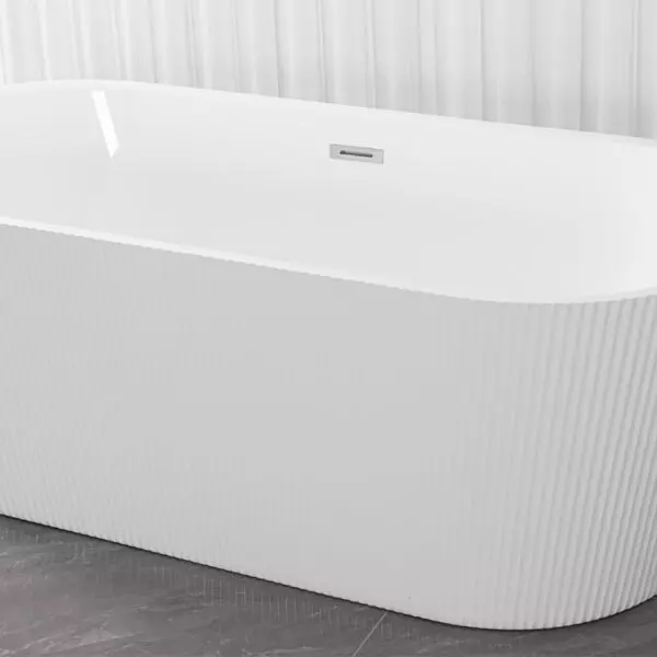 Ванна акриловая Loranto 1700х750х580 отдельностоящая, в комплекте с сифоном и опорными ножками (CS-03W-170)