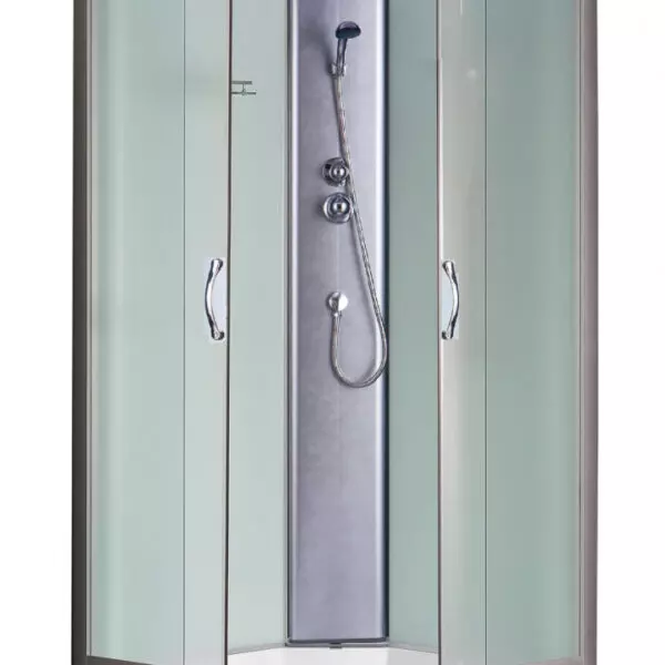 Душевая кабина Loranto CS-6611 F, 100х100х215, матовая, стекло 4 мм, поддон 13 см