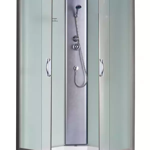 Душевая кабина Loranto CS-6611 F, 100х100х215, матовая, стекло 4 мм, поддон 13 см