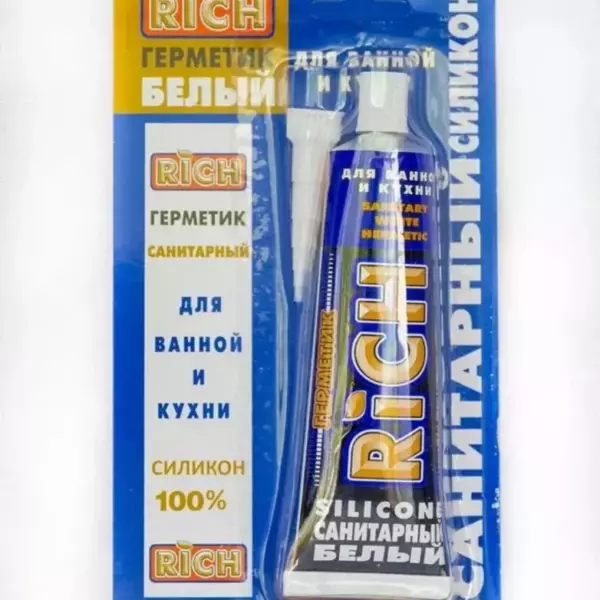 Герметик «RICH» 85мл белый, тюбик
