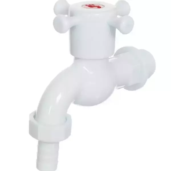 Кран водоразборный 1/2″ со штуцером ручка-крест