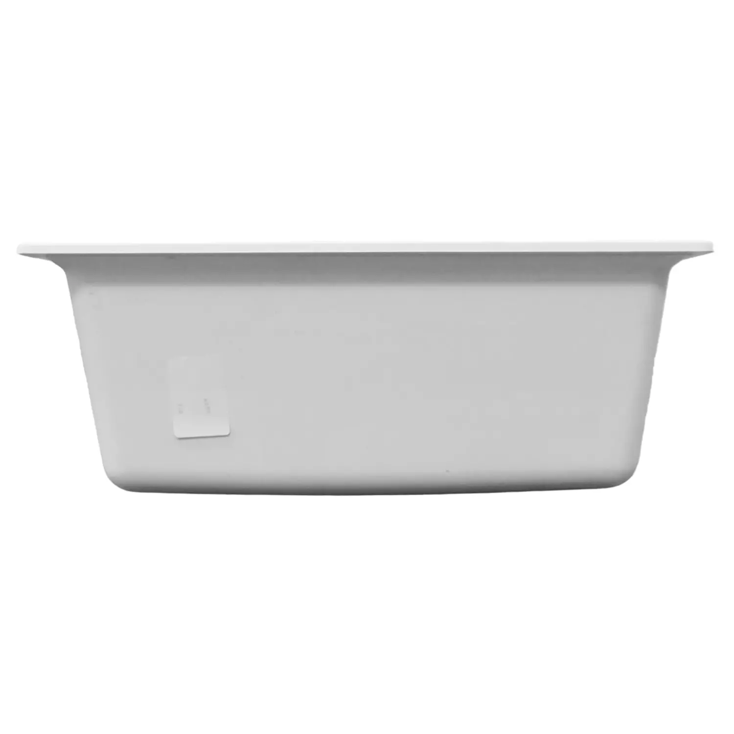 Кухонная мойка AZARIO Tavas 620х480х197 кварцевая, прямоугольная, сифон в комплекте, цвет Белый (CS00097670) — изображение 4