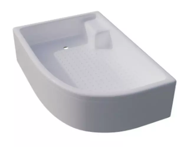 Поддон душевой ПД18 1/4 круга с сид. левый 120*80 в компл. с сифоном Е410CL «TRITON»