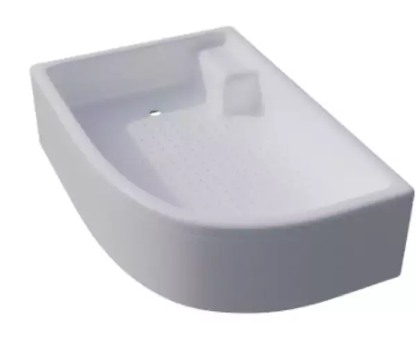 Поддон душевой ПД18 1/4 круга с сид. левый 120*80 в компл. с сифоном Е410CL «TRITON»