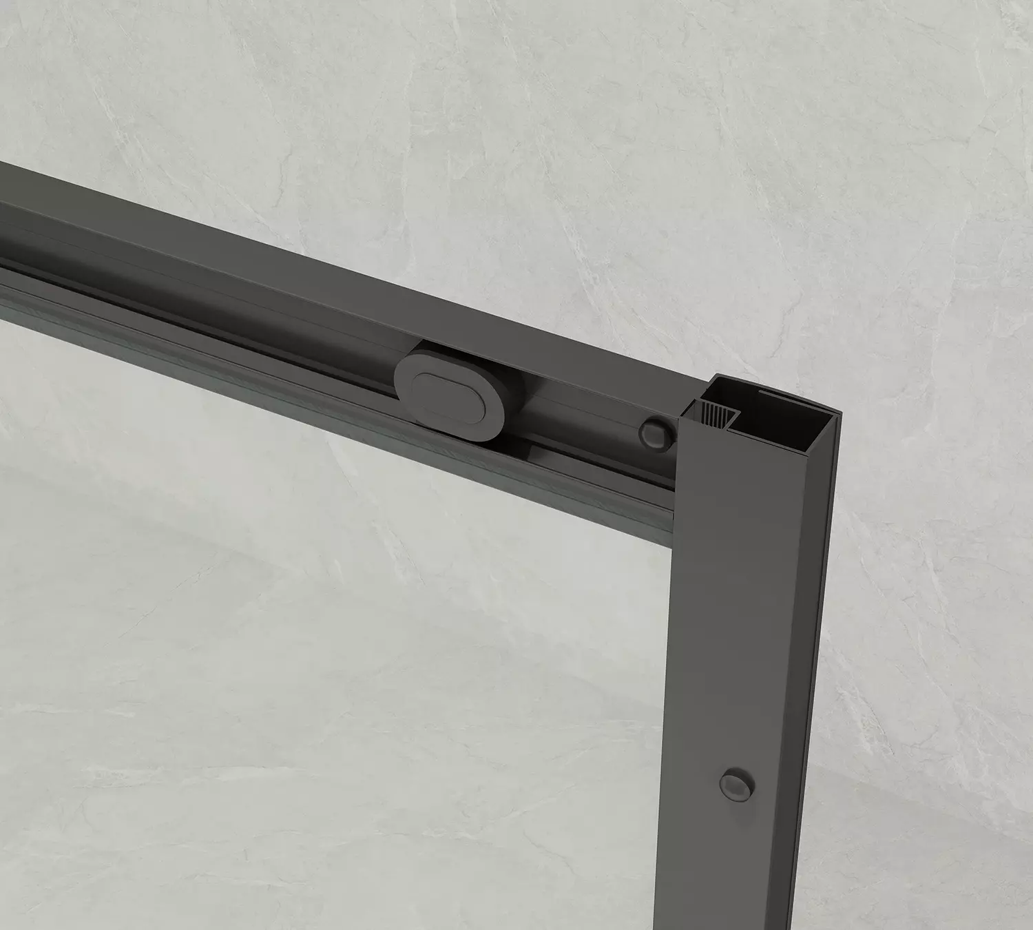 Душевое ограждение Loranto 120x90x190 раздвижная дверь, универсальная, прозрачное стекло 6 мм, профиль серый матовый (CS-AB02GG-129)