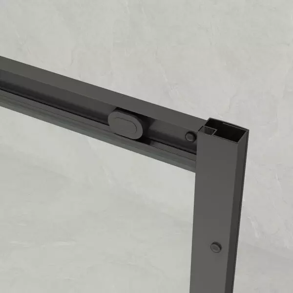 Душевое ограждение Loranto 120x80x190 раздвижная дверь, универсальная, прозрачное стекло 6 мм, профиль серый матовый (CS-AB02GG-128)