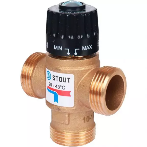 Клапан термостатический 1″ НР 20-43°C KV 2,5 «ZEISSLER»