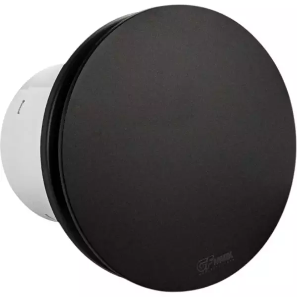Вентилятор вытяжной с обратным клапаном черный D100 «GFmark» 50047