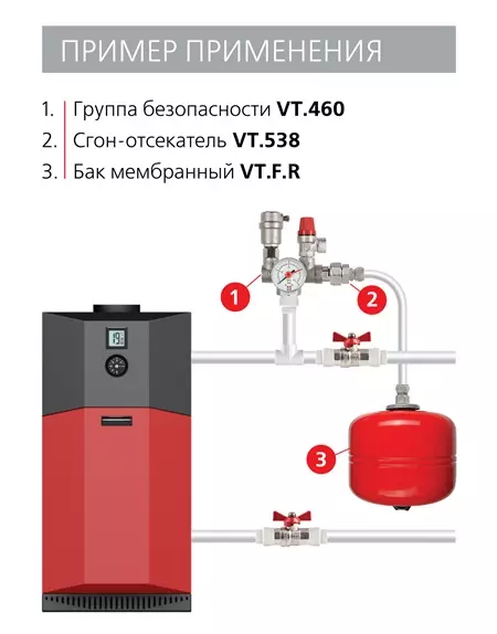 Группа безопасности котла VALTEC (VT.460.0.3) фото 2