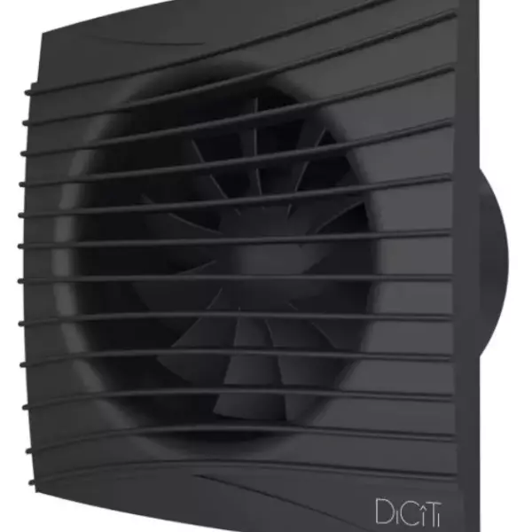 Вентилятор осевой вытяжной с обратным клапаном D100 SILENT 4C Matt Black