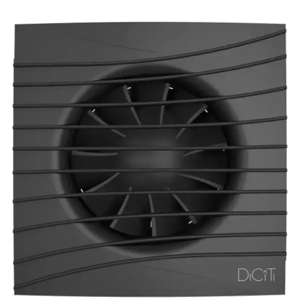 Вентилятор осевой вытяжной с обратным клапаном D100 SILENT 4C Matt Black фото 2