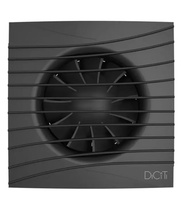 Вентилятор осевой вытяжной с обратным клапаном D100 SILENT 4C Matt Black фото 2